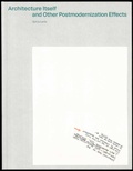 Cover: Architecture Itself and Other Postmodernization Effects - Spector Books