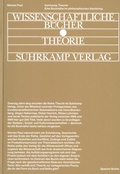 Cover: Suhrkamp Theorie - Spector Books