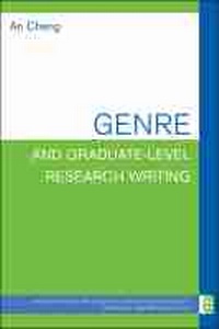 Enlarge image Cover: Genre and Graduate-Level Research Writing - The University of Michigan Press