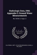 Cover: Hydrologic Data, 1966. Appendix C - Palala Press