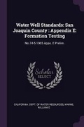 Cover: Water Well Standards - Palala Press