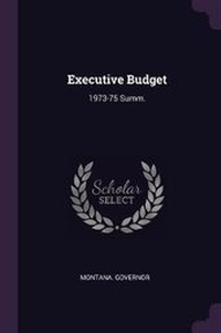 Enlarge image Cover: Executive Budget - Palala Press