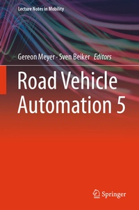Abbildung von: Road Vehicle Automation 5 - Springer