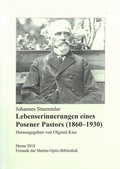 Cover: Lebenserinnerungen eines Posener Pastors (1860-1930) - Martin-Opitz-Bibl.