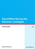 Cover: Gesch&auml;ftsordnung des K&auml;rntner Landtages - Pro Libris Verlagsgesellschaft