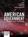 Cover: American Government - WW Norton & Co