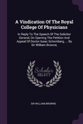 Cover: A Vindication Of The Royal College Of Physicians - Palala Press