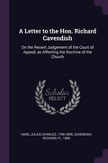 Cover: A Letter to the Hon. Richard Cavendish - Palala Press
