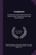 Cover: Complaints - Palala Press