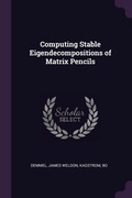Cover: Computing Stable Eigendecompositions of Matrix Pencils - Palala Press