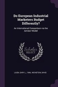 Cover: Do European Industrial Marketers Budget Differently? - Palala Press
