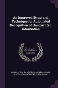 Enlarge image Cover: An Improved Structural Technique for Automated Recognition of Handwritten Information - Palala Press