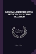 Cover: Medieval English Poetry the Non-Chaucerian Tradition - Palala Press