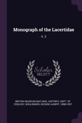 Cover: Monograph of the Lacertidae - Palala Press
