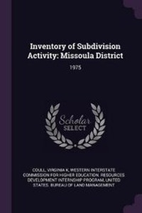 Enlarge image Cover: Inventory of Subdivision Activity - Palala Press