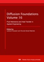 Cover: Diffusion Foundations Vol. 16 - Trans Tech Publications Ltd