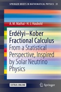Cover: Erd&eacute;lyi-Kober Fractional Calculus - Springer