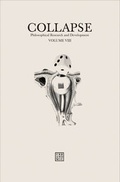 Cover: Collapse, Volume 8 - Urbanomic