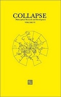 Cover: Collapse: Philosophical Research and Development: Geo/Philosophy Volume VI - Urbanomic