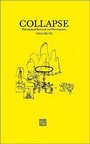 Cover: Collapse: Volume 7 - Urbanomic