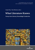 Cover: What Literature Knows - Peter Lang Verlag