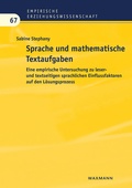 Cover: Sprache und mathematische Textaufgaben - Waxmann