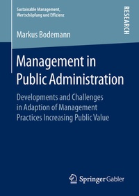 Enlarge image Cover: Management in Public Administration - Springer Gabler
