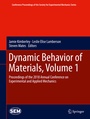 Cover: Dynamic Behavior of Materials, Volume 1 - Springer