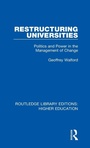 Cover: Restructuring Universities - Routledge