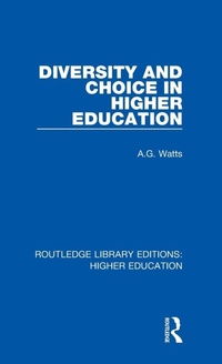 Enlarge image Cover: Diversity and Choice in Higher Education - Routledge