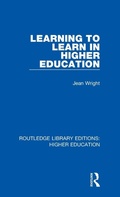 Cover: Learning to Learn in Higher Education - Routledge