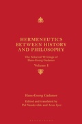 Cover: Hermeneutics between History and Philosophy - Bloomsbury Academic