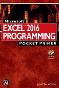 Bild: Microsoft Excel 2016 Programming Pocket Primer - Mercury Learning & Information