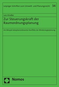 Abbildung von: Zur Steuerungskraft der Raumordnungsplanung - Nomos