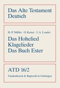 Cover: Das Hohe Lied, Klagelieder, Das Buch Ester - Vandenhoeck & Ruprecht