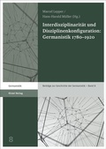 Cover: Interdisziplinarit&auml;t und Disziplinenkonfiguration: Germanistik 1780-1920 - Hirzel