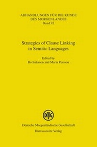 Enlarge image Cover: Strategies of Clause Linking in Semitic Languages - Harrassowitz Verlag