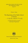 Cover: The Beginning of the Subtle School of Taoism - Harrassowitz Verlag