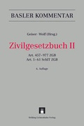 Cover: Zivilgesetzbuch II - Helbing & Lichtenhahn