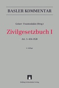 Cover: Zivilgesetzbuch I - Helbing & Lichtenhahn