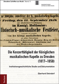 Abbildung von: Die Konzerttätigkeit der Königlichen musikalischen Kapelle zu Dresden (1817-1858) - Tectum Wissenschaftsverlag