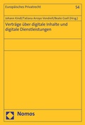 Cover: Vertr&auml;ge &uuml;ber digitale Inhalte und digitale Dienstleistungen - Nomos