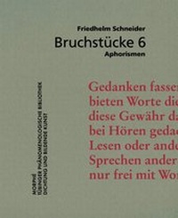 Abbildung von: Bruchstücke 6 - Morphé-Verlag Tübingen