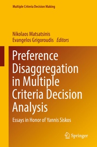 Abbildung von: Preference Disaggregation in Multiple Criteria Decision Analysis - Springer