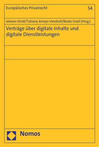 Abbildung von: Verträge über digitale Inhalte und digitale Dienstleistungen - Nomos