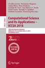 Cover: Computational Science and Its Applications - ICCSA 2018 - Springer