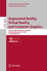 Enlarge image Cover: Augmented Reality, Virtual Reality, and Computer Graphics - Springer