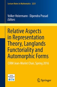 Abbildung von: Relative Aspects in Representation Theory, Langlands Functoriality and Automorphic Forms - Springer