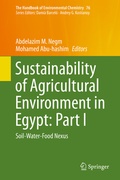Cover: Sustainability of Agricultural Environment in Egypt: Part I - Springer