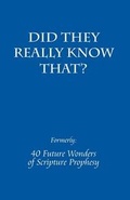 Cover: Did They Know That? - Faith2Survive